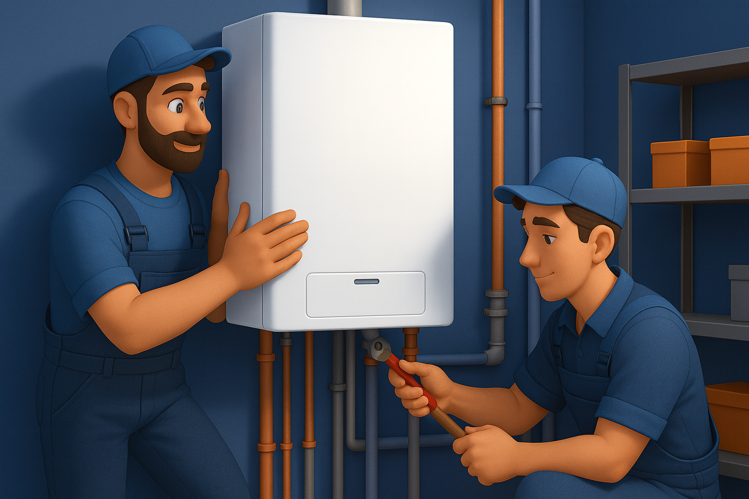 Pompe à chaleur air/eau installée dans une maison individuelle